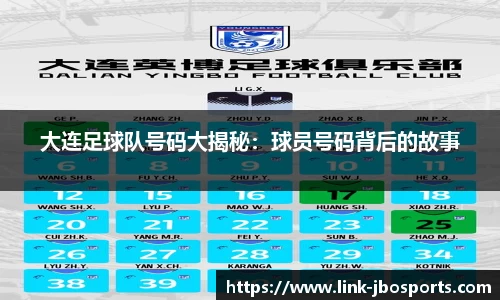 大连足球队号码大揭秘：球员号码背后的故事